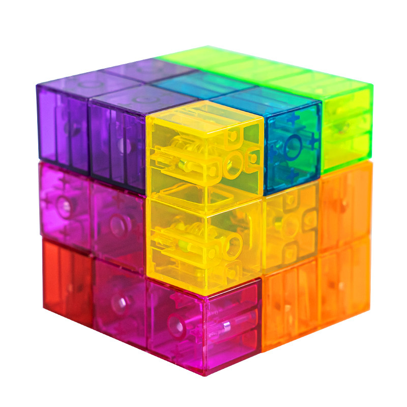 儿童磁力魔方积木鲁班索玛立方体三阶方块益智魔方