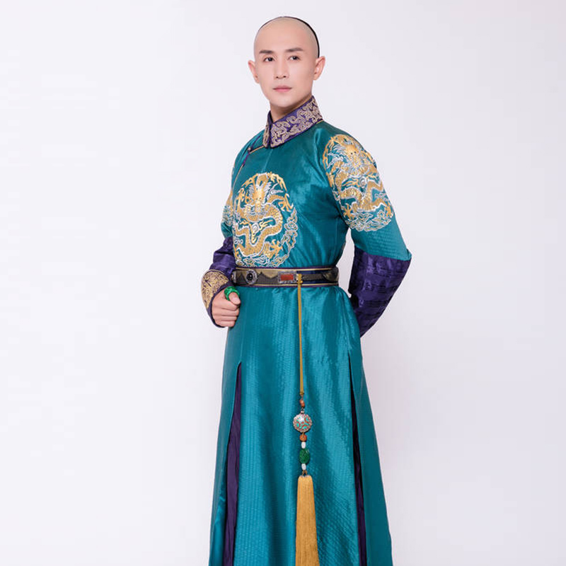 影视古装清朝阿哥服满族清朝男古装王爷服龙袍阿哥贝勒古装演出服