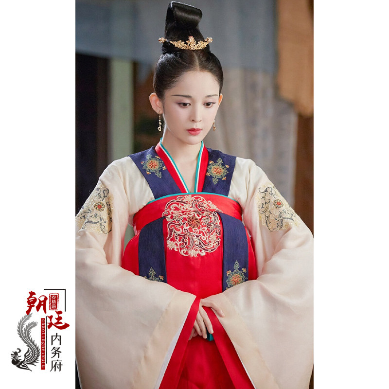古装影视古力娜扎同款汉唐唐朝女官官服齐胸民族服装
