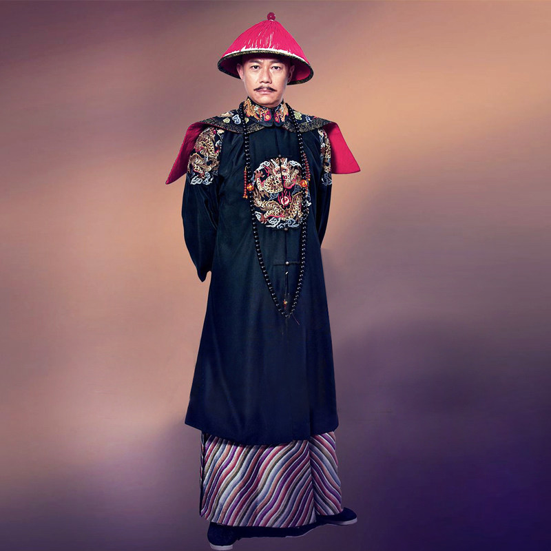 古装清朝影视大臣臣服补服王爷贝勒丞相演出服民族服装