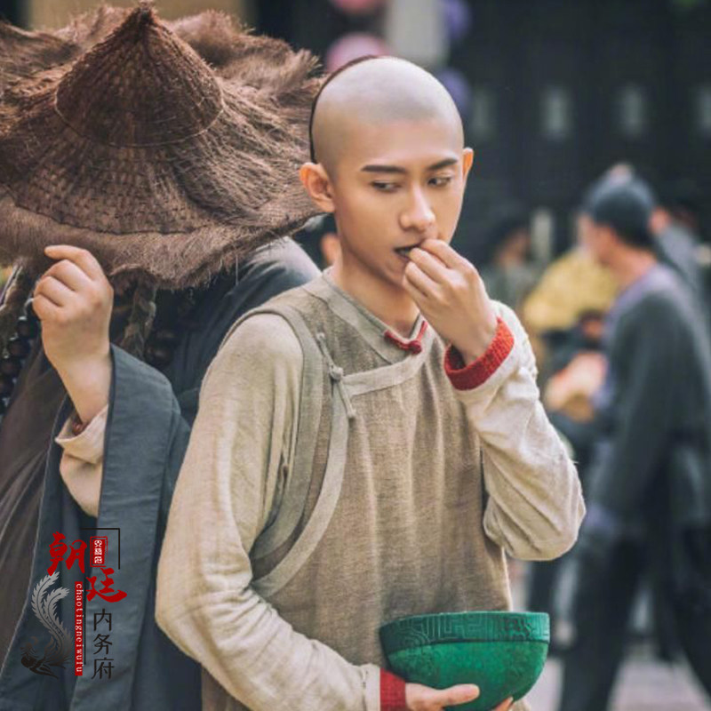 影视鹿鼎记韦小宝南同款古装清朝男士阿哥太监棉麻民族服装