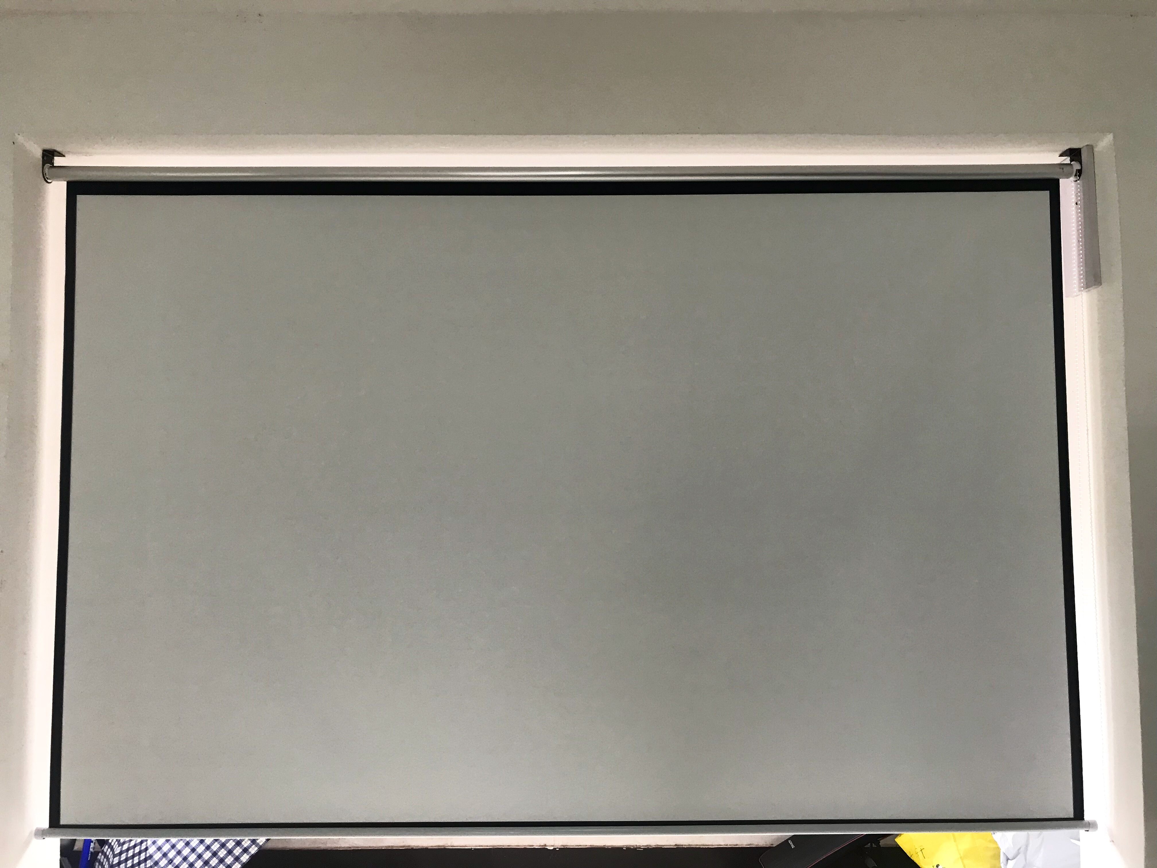 幕布益滔投影机拉自9手150寸家用拉帘幕布