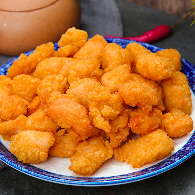 半成品鸡肉裹粉冷冻商用西餐厅鸡西盐酥速冻鸡米鸡肉丸