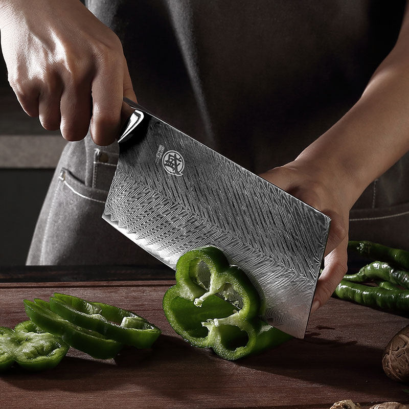 日本大马士革钢刀家用切菜刀水果厨房刀超锋利刀具菜刀