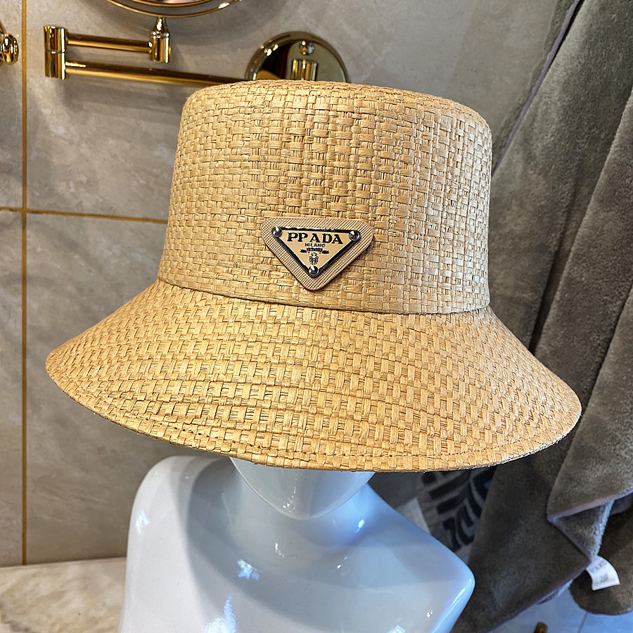 法国cakspiee夏季拉菲草三角渔夫草帽时尚遮阳防晒帽子