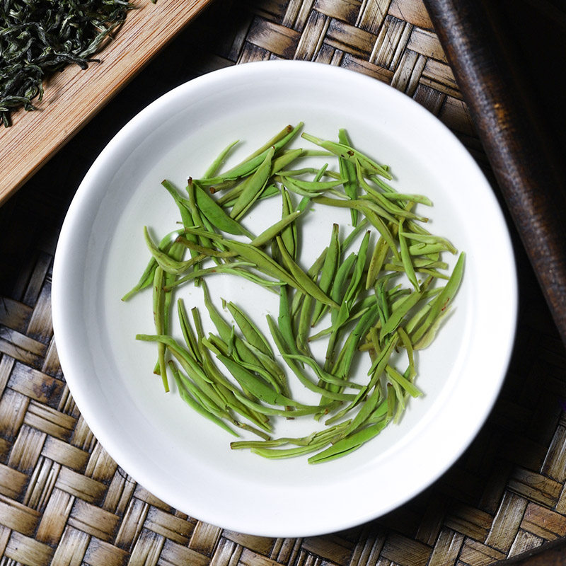 沩山毛尖茶叶散装一级浓香型炒青绿茶2020新茶春茶散装100g2罐