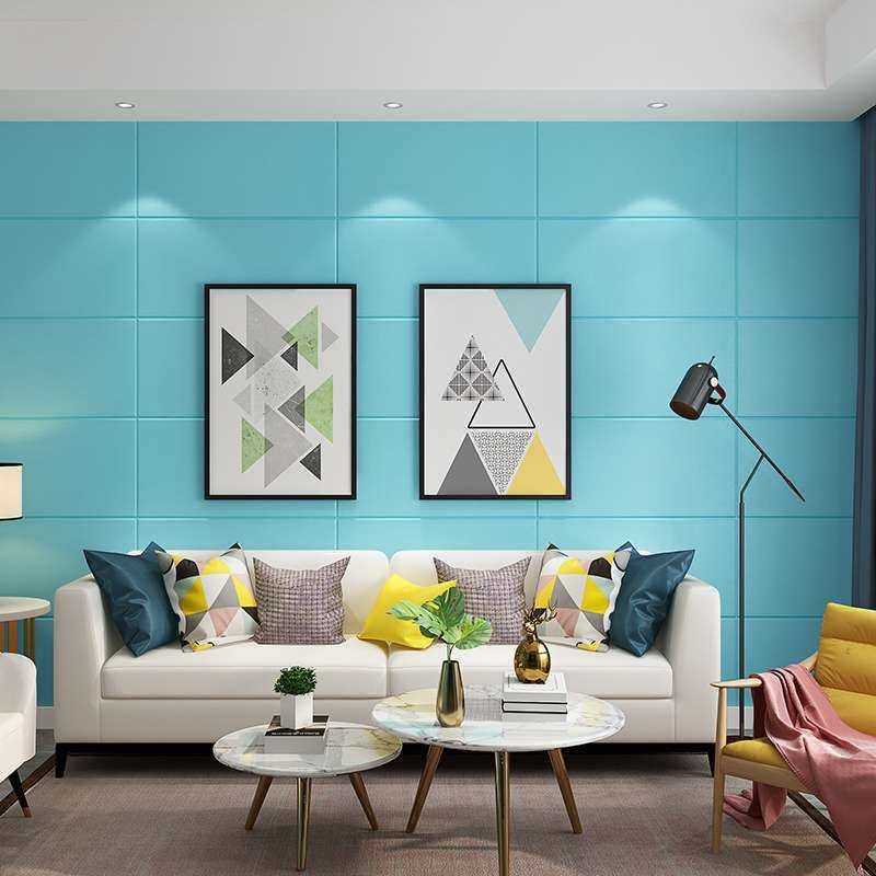 纯白泡沫墙纸自粘3d立体墙贴背景墙卧室大面积自贴墙壁纸家用防水