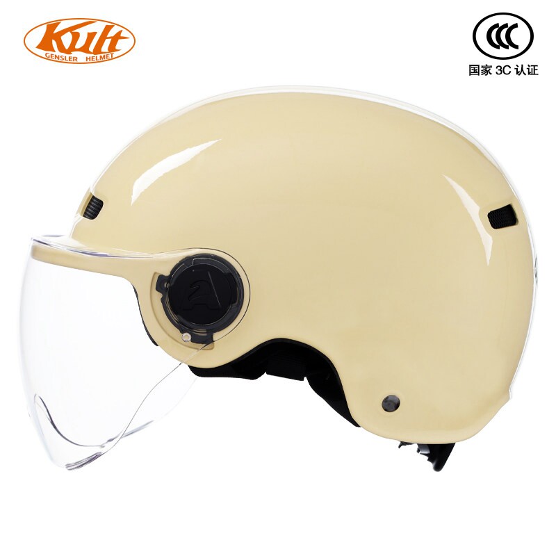 vecchio电动摩托车头盔夏季防晒四季半盔电瓶车安全帽摩托车头盔