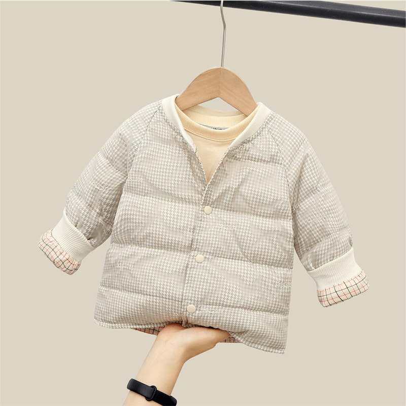 宝宝羽绒内胆儿童轻薄羽绒服男童保暖外套女童冬装洋气短款小童