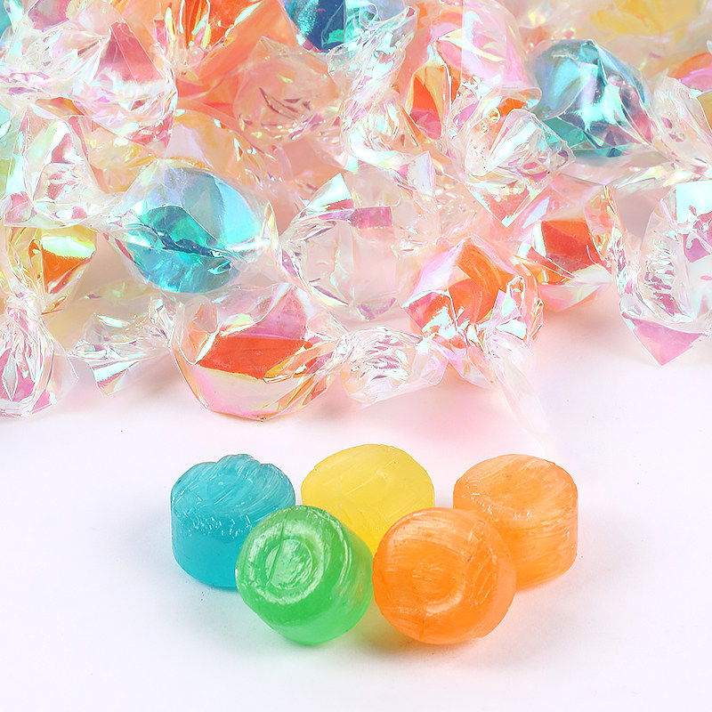 千纸鹤水果硬糖彩色糖结婚喜糖散装零食许愿瓶糖休闲小糖果