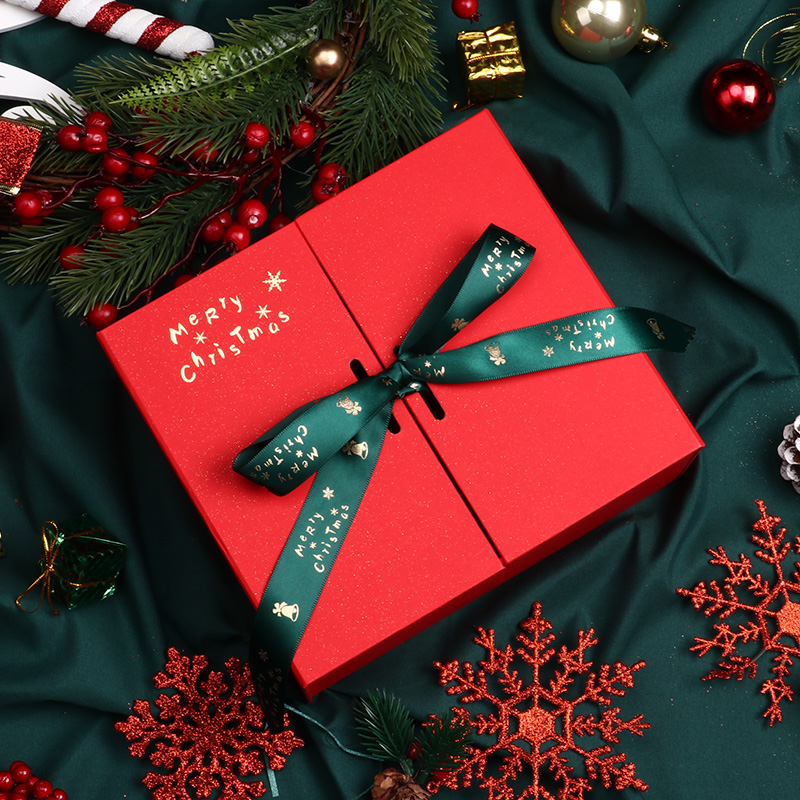 礼盒圣诞节包装高级礼物创意大礼平安夜苹果糖果糖盒
