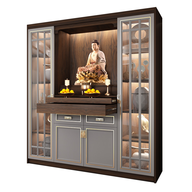 神台立柜现代简约台佛柜供奉供桌家用带门现代中式佛柜