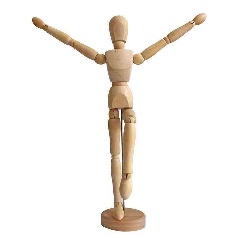 模型小木人关节人偶12寸工具木手素描木偶可动木偶