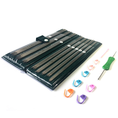 毛线循环圆棒织补整套工具不锈不锈钢钢针环行针