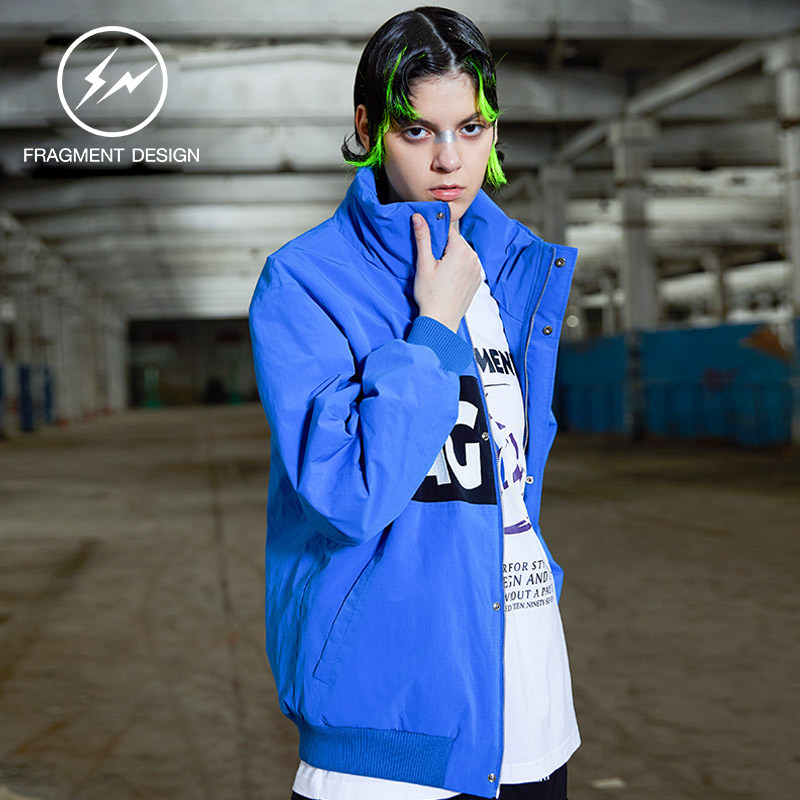 fragmentdesign羽绒服短款潮牌黑色立领白鸭绒鸭绒男士羽绒服