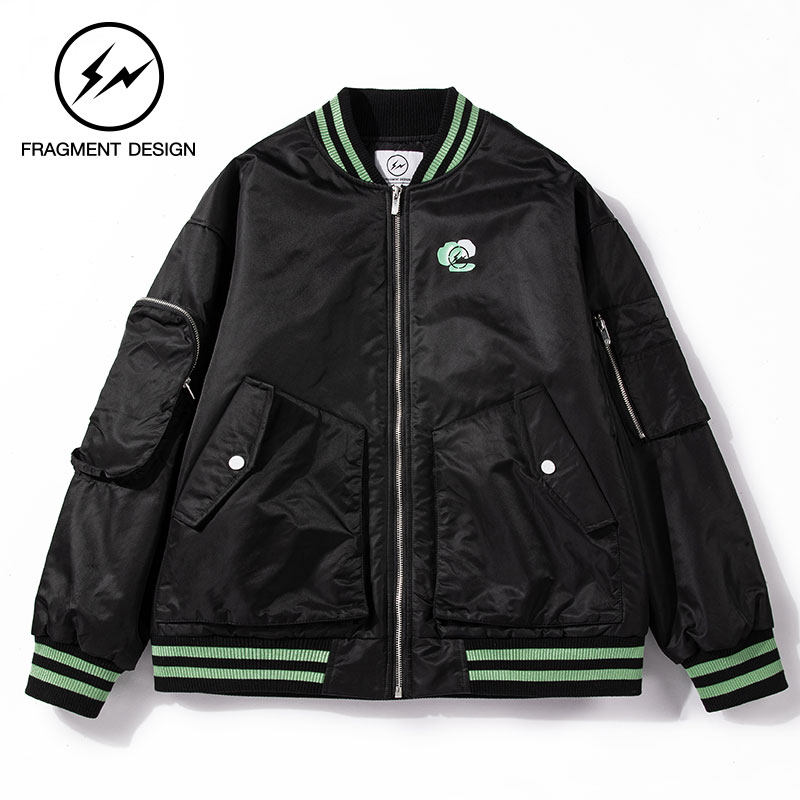 fragmentdesign闪电夹克男士潮牌宽松长袖运动外套夹克