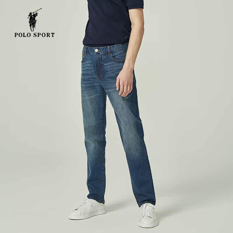polosport保罗牛仔裤宽松直筒2021年春新款休闲牛仔裤
