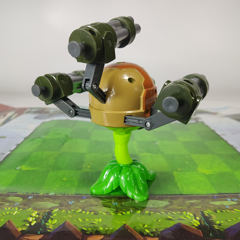 植物大战僵尸加特林机枪豌豆射手4个发射儿童玩具男孩新款仿真