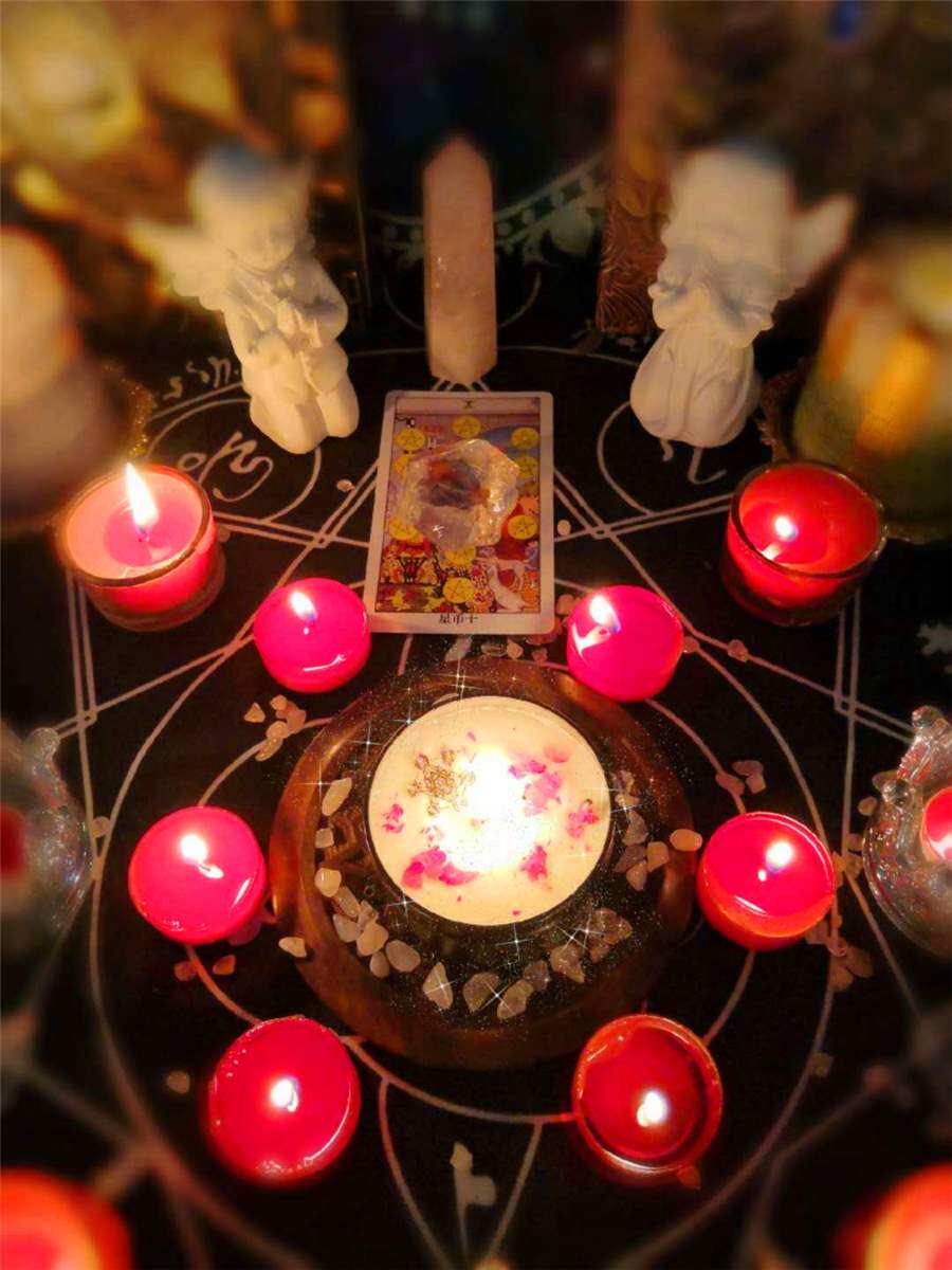 七天守护白狐娘娘复合魔法蜡烛招财爱情转运香薰蜡烛