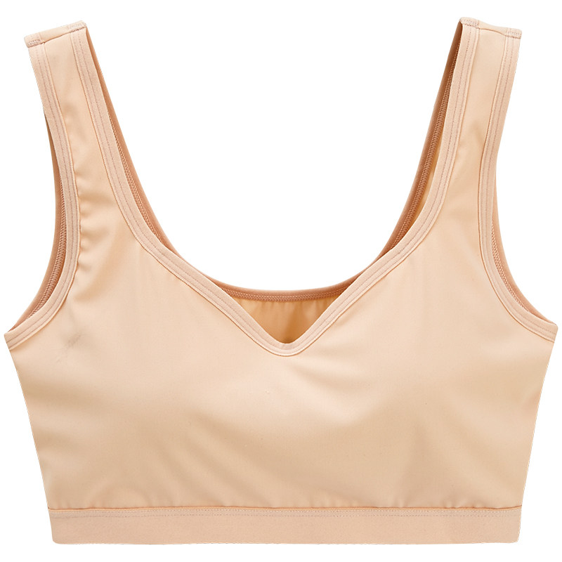 冰丝美背内衣聚拢少女学生文胸裹胸背心抹胸抹胸