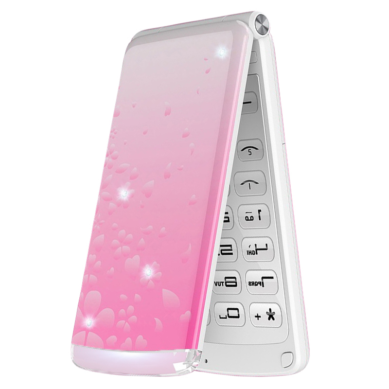 朵唯老人机长老年女款大屏大字手机翻盖双卡双手机