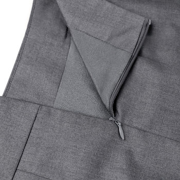 2024 Spring and Summer New A-Line Skirt Women's Short Skirt Grey High Waist Suit Formal Wear Work Wear Work Professional Skirt