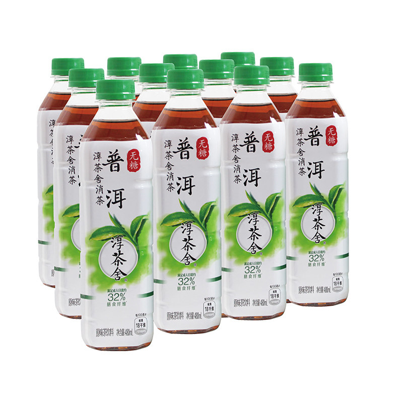淳茶舍无糖普洱消茶红绿茶乌龙铁观音膳食纤维480ml整箱可乐出品