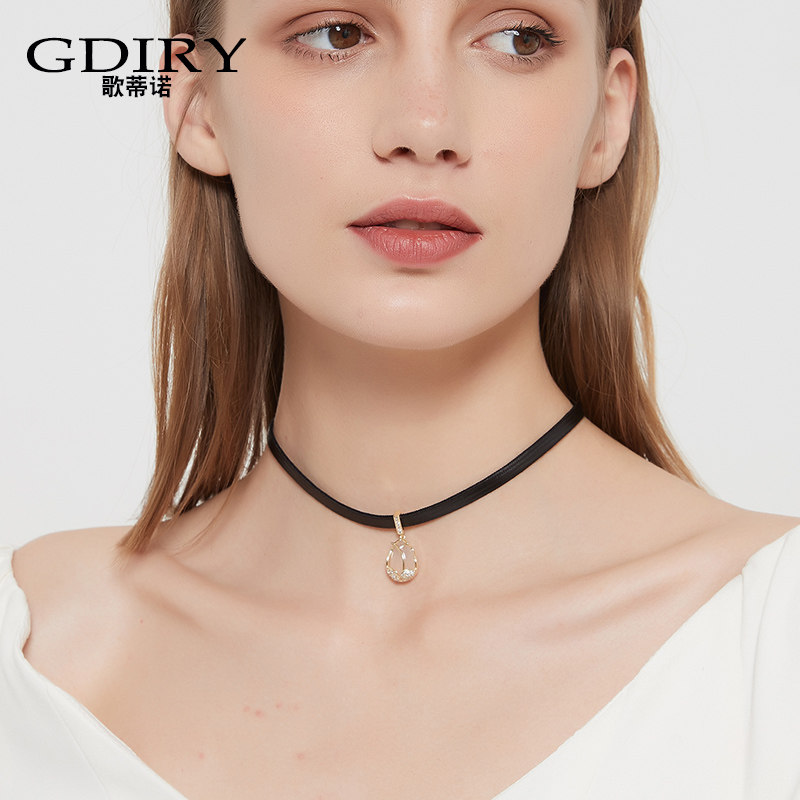 choker脖子饰品短款颈带项圈项链女潮锁骨2022项链