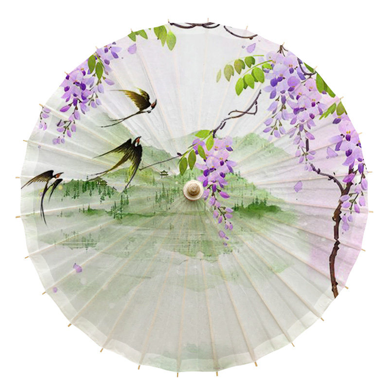 古风油纸伞女汉服旗袍桐油伞防雨防晒实用江南伞走秀舞台吊顶装饰