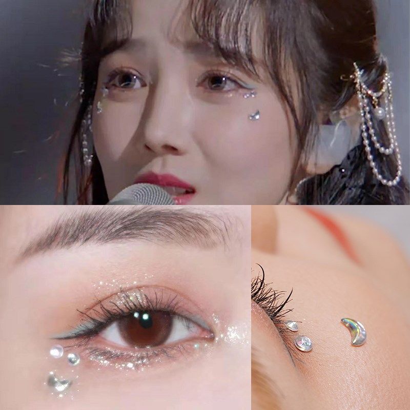 贴脸亮钻眼妆水钻装饰儿童化妆脸部贴钻美甲美甲工具
