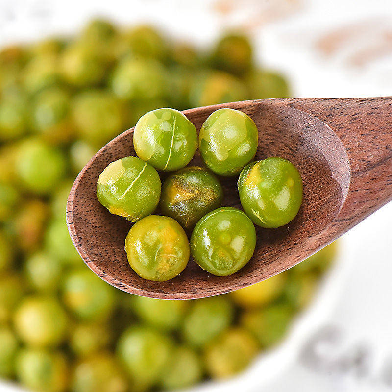 美国青豆豌豆500g蒜香原味牛肉香辣混合独立豆类制品