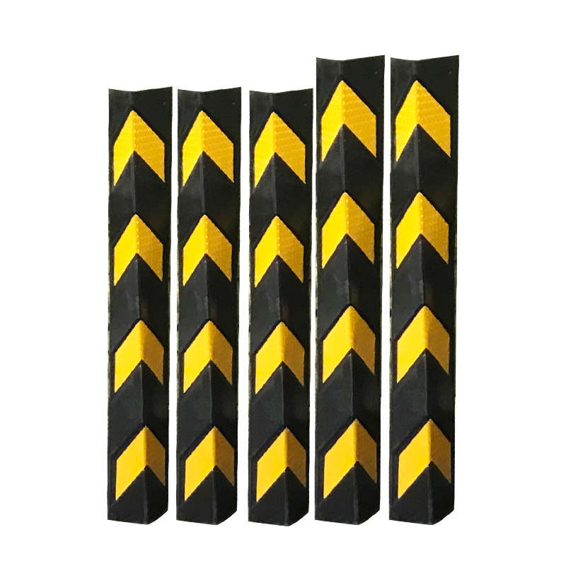 80cm反光护墙器防撞条停车场交通设施标志橡胶护角地下车库1.2米