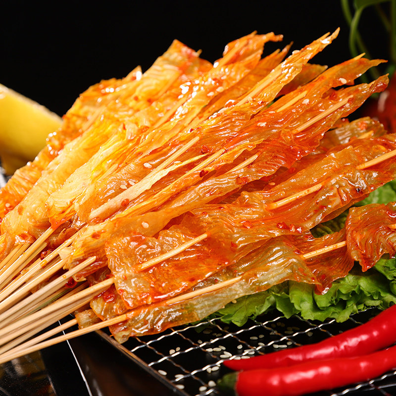 油炸串串烧烤铁板烧食材火锅涮豆皮串豆制品商用其它干货