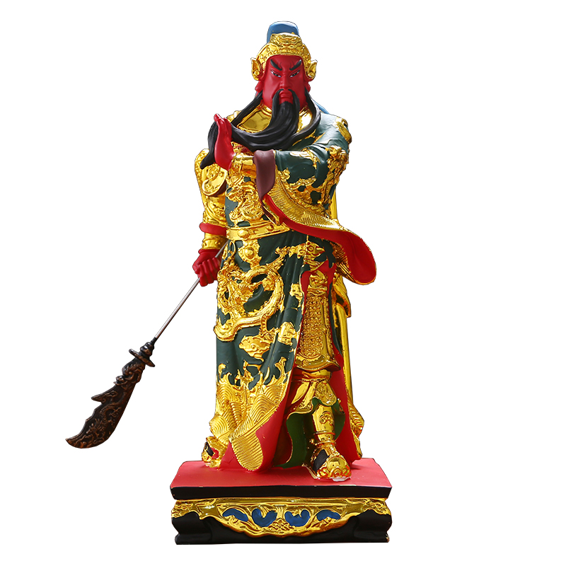 关公摆件供奉家用二爷神像佛像关老爷店铺招财摆件