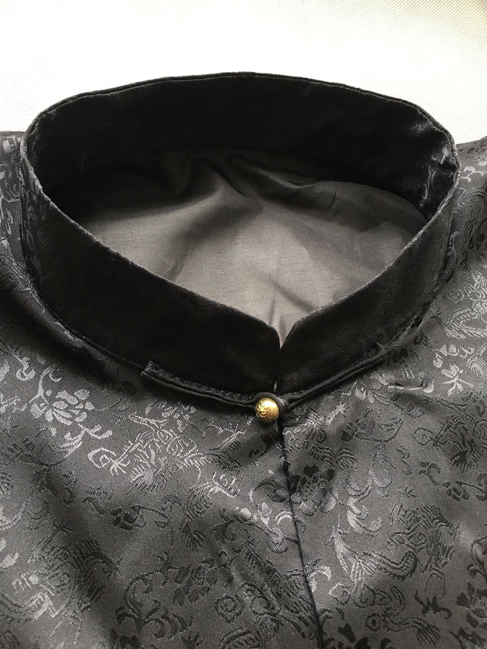 春秋唐装马褂中式复古传统服装对襟连袖绸缎民族服装