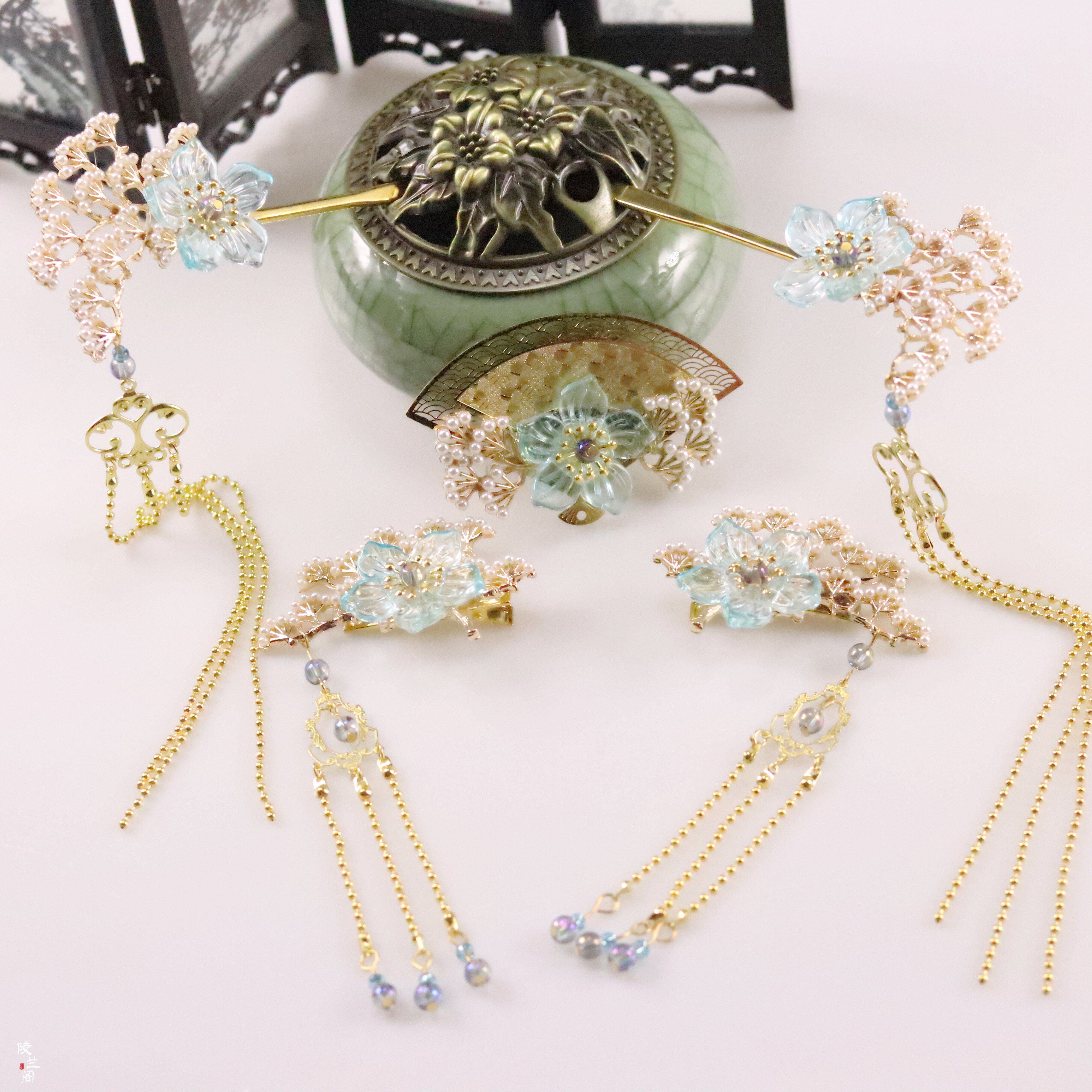 发饰古风流苏造型古代古装全套头饰发簪发饰