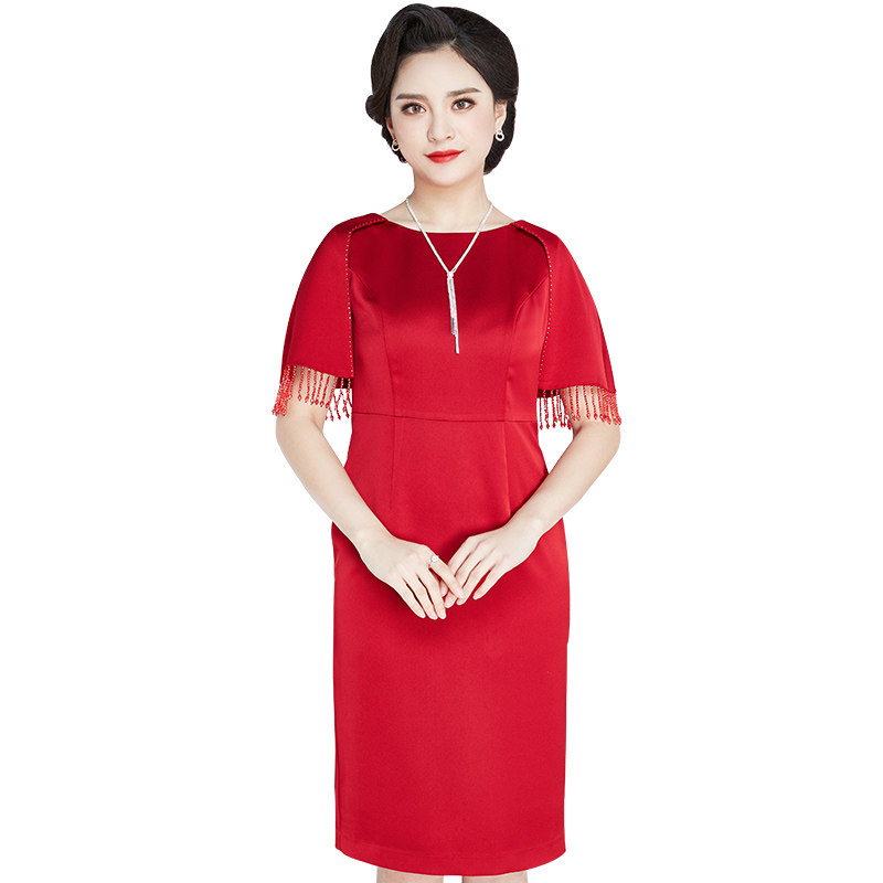 lucre高贵妈妈结婚结婚礼礼服夏款喜婆婆婚宴洋气中老年女装