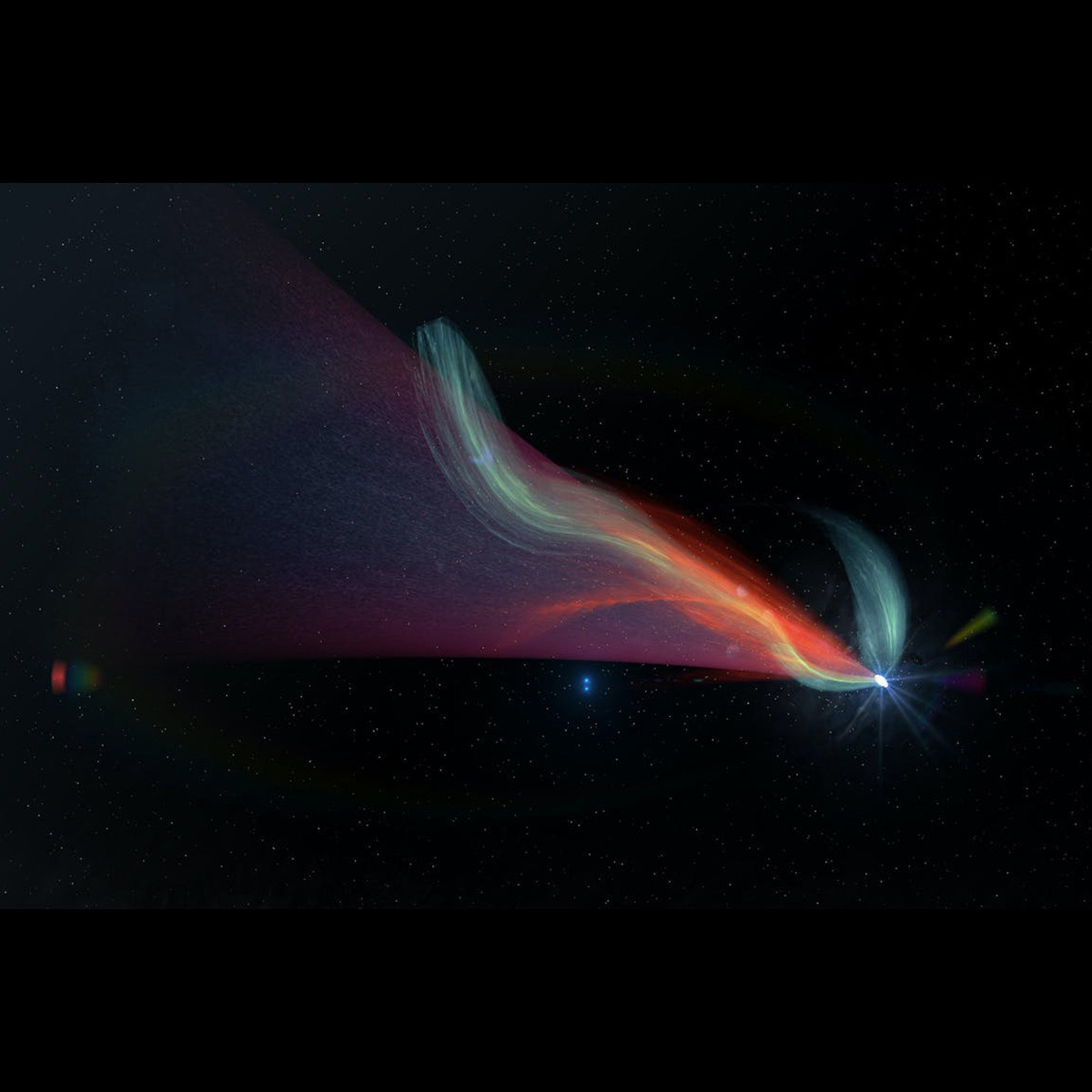 高清炫彩流光科幻宇宙天体哈雷彗星运动图片素材jpg设计素材