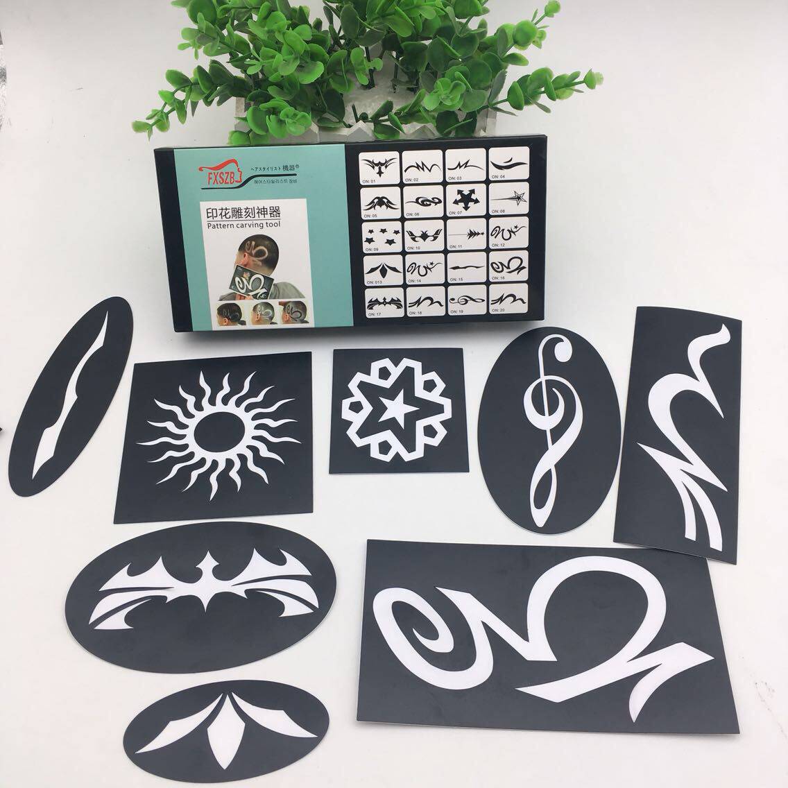 美发理发器模具油头电推雕刻头发刺青发型师刻字其它美发工具