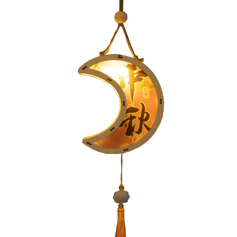 发光兔子灯中中秋快乐灯笼望月月兔中秋节装饰品兔子灯