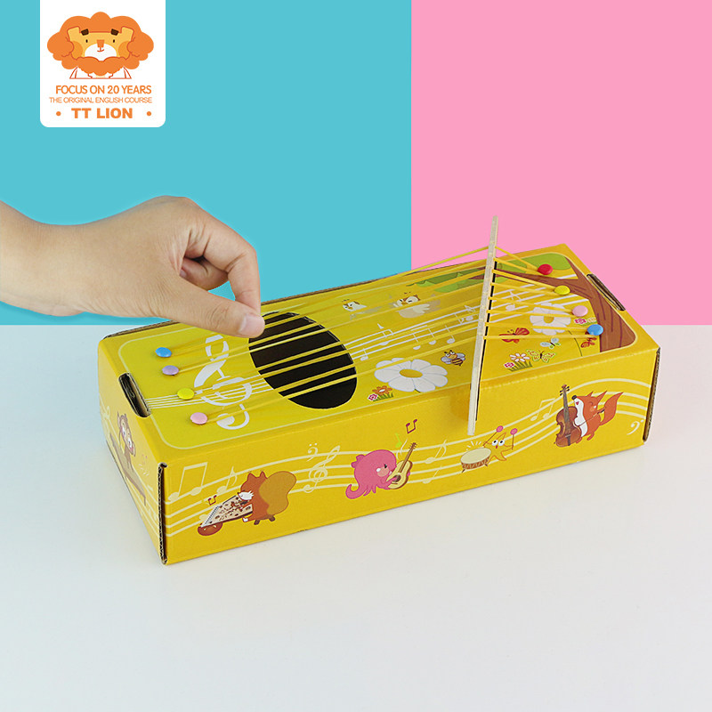 tts制作作业包作业材料手工课八弦琴科技声音玩具科学实验