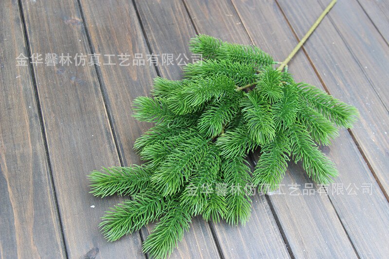 松针叶圣诞装饰叶子e仿真树叶大松针罗汉松造景松树叶