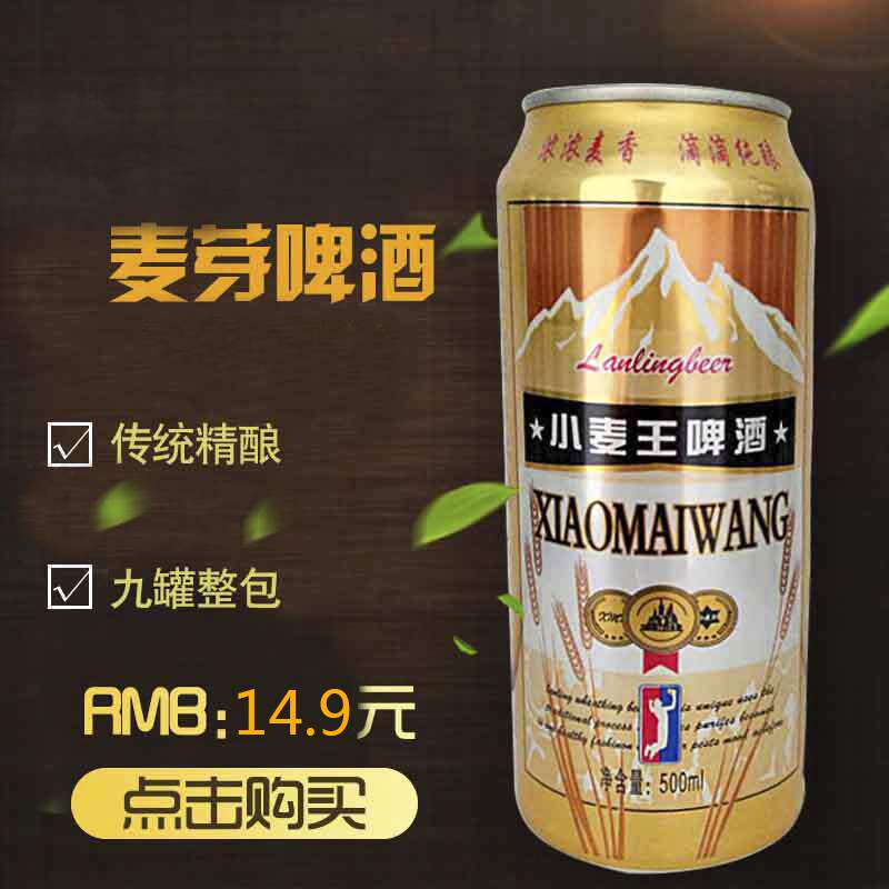 啤酒罐装小麦包邮易特价整箱麦芽精酿王啤酒500ml啤酒