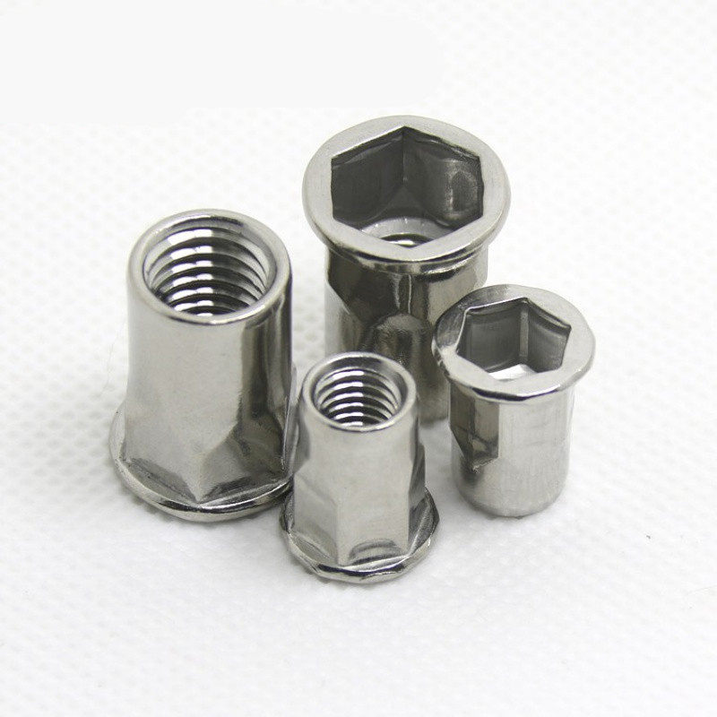 六角拉铆螺母不锈钢头小沉头内外m3m4m5m6m8m10m1螺母