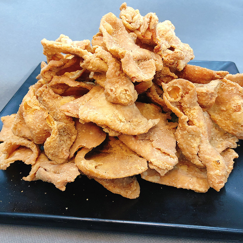 烧烤味炸鸡皮500g地方老店招牌美食手工手工制其它