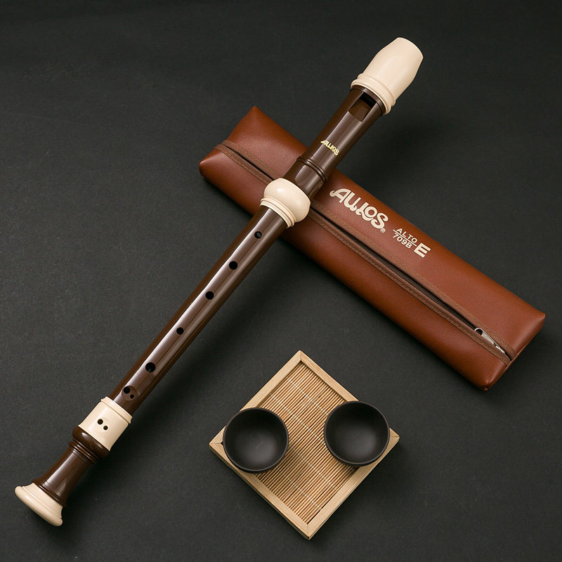 竖笛日本乐团专业英式八孔进口中音爱乐aulos709be竖笛
