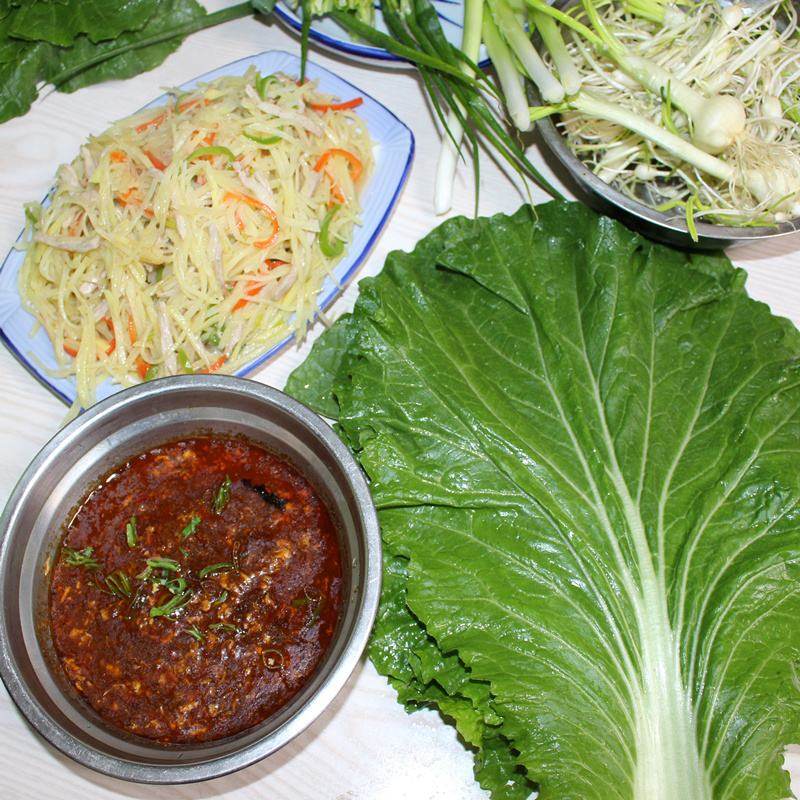 饭包菜叶东北北大现摘大白菜叶子包邮即食蘸蔬菜其它