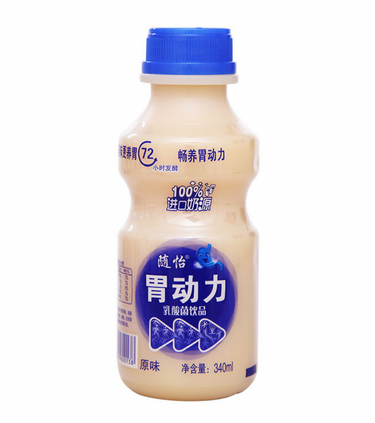 新日期乳酸菌胃动力340ml*12瓶益生菌新老包装酸奶原味草莓味