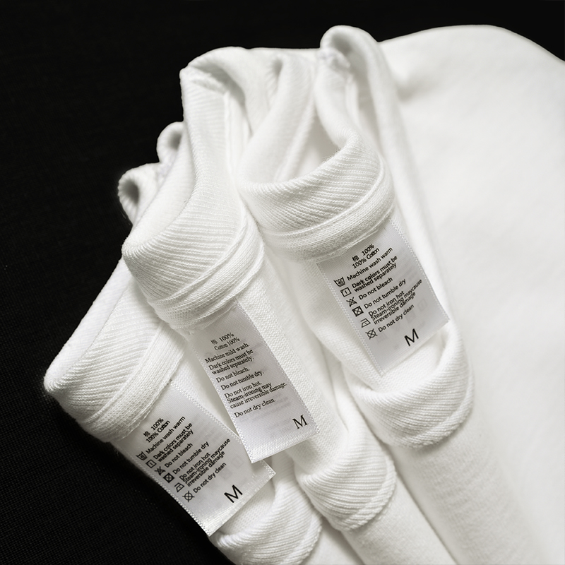 300g重磅磨毛加厚白色长袖T恤宽松圆领内搭纯棉打底衫上衣男女