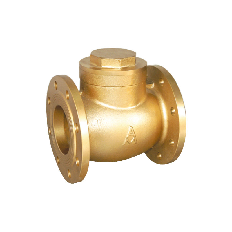 埃美柯止回阀黄铜法兰卧式单向阀蒸汽阀防回水倒流止回阀